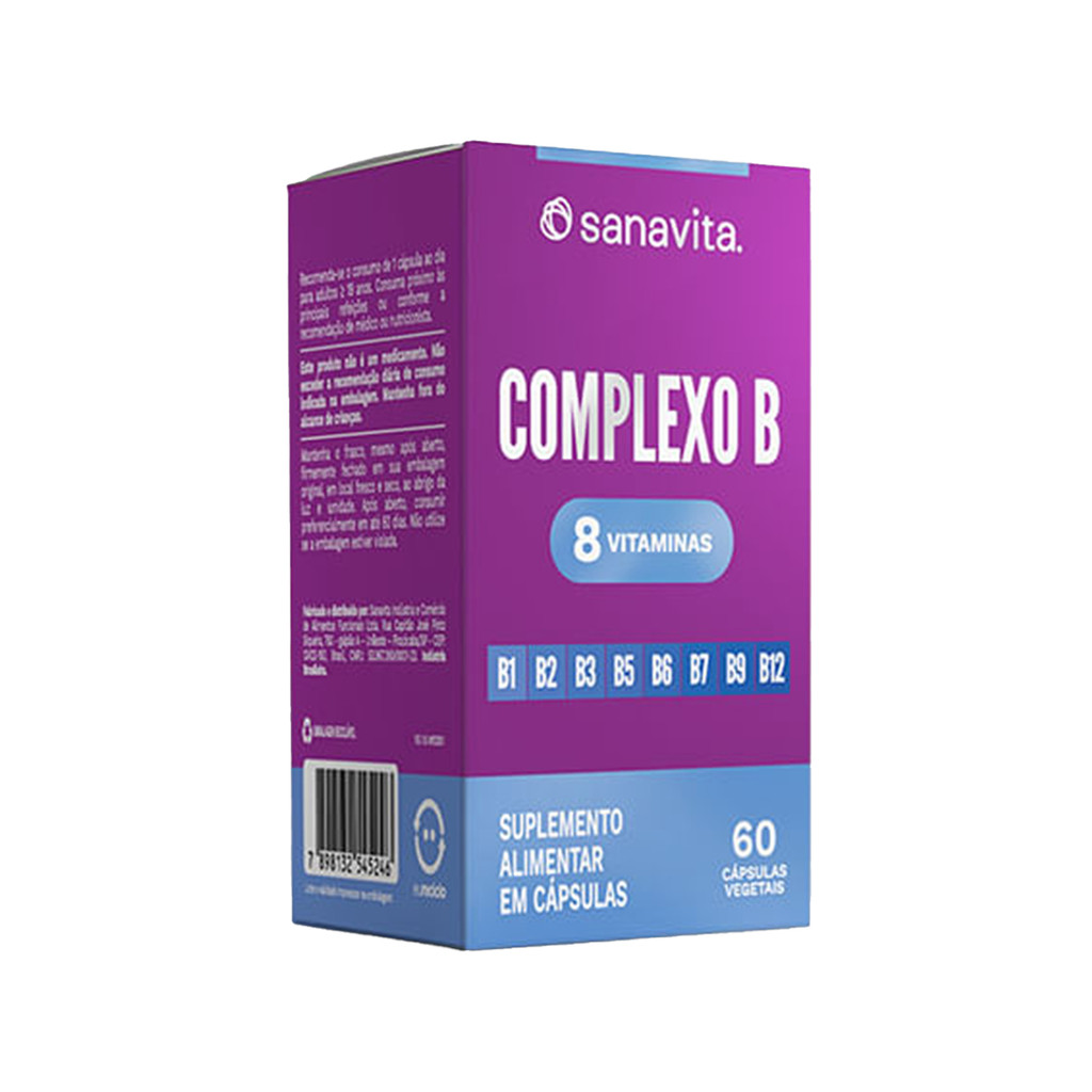 Vitamina B12 - Complex B 60 Caps - Sanavita em Oferta na Shopee