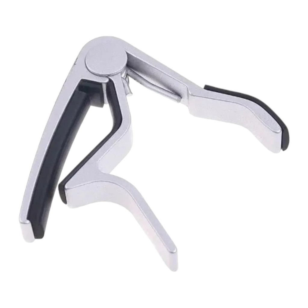 Capotraste Braçadeira Dolphin Prata Violão Aço / Guitarra