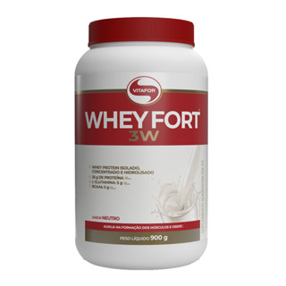 Whey Fort 3W - Neutro 900g - Vitafor em Oferta na Shopee