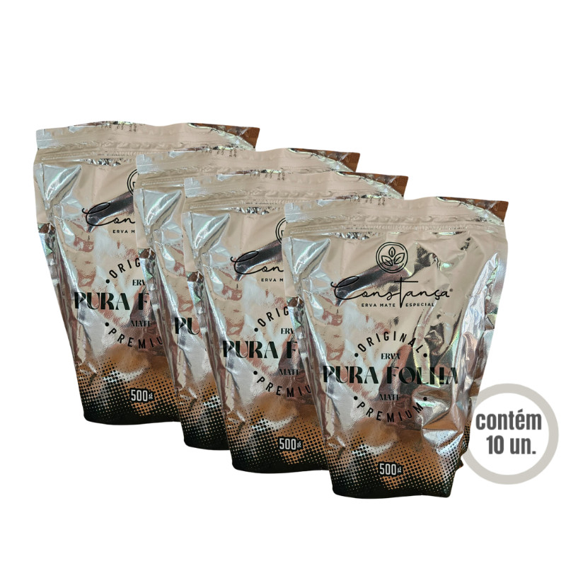 Erva Mate para Tereré Constança - Pura Folha 500 g (Fardo c/ 10 UN)