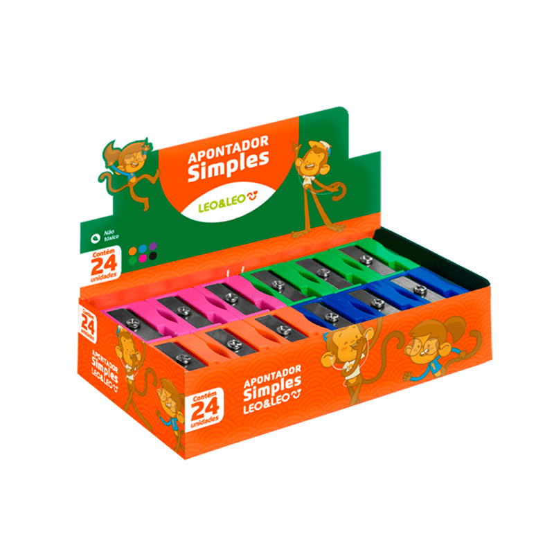 Apontador Simples Retangular - Leo&Leo