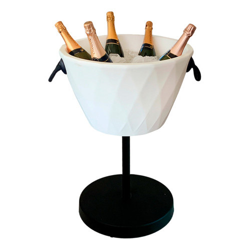 Champanheira De Chao Termica Branca Uso Mesa Ou Pedestal Decorfun