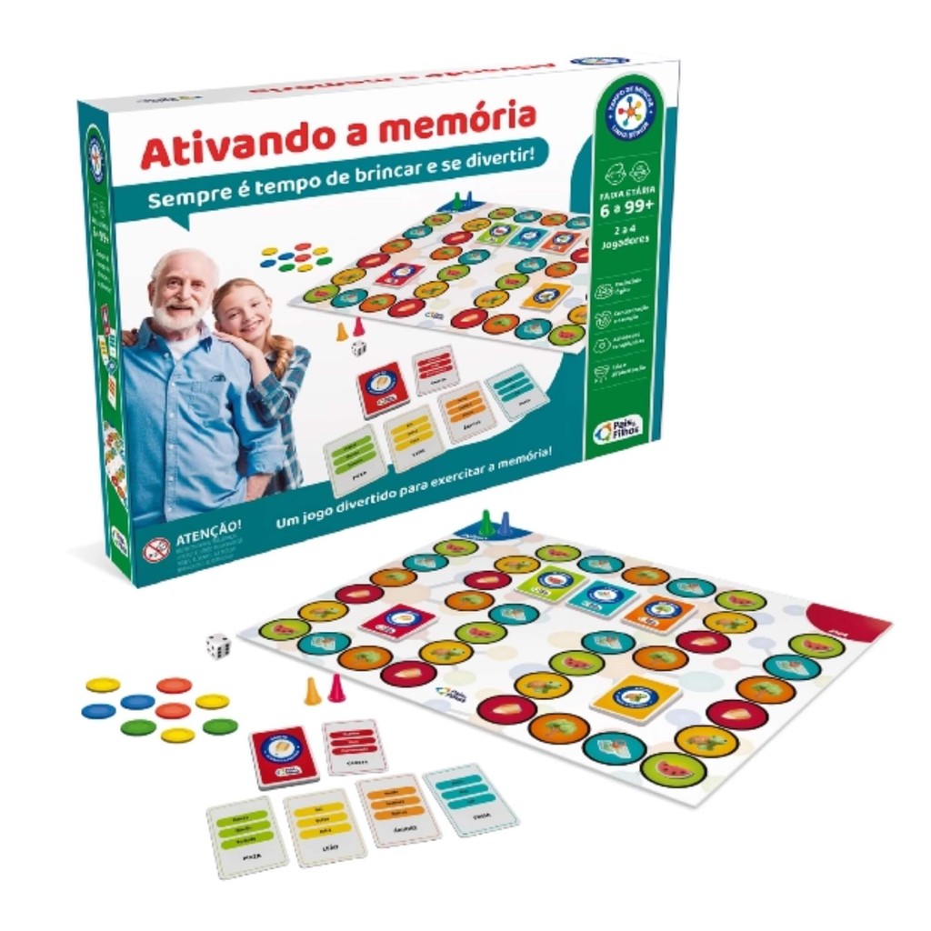 Jogo Ativando a Memória Pais e Filhos - 792960-1 em Oferta na Shopee