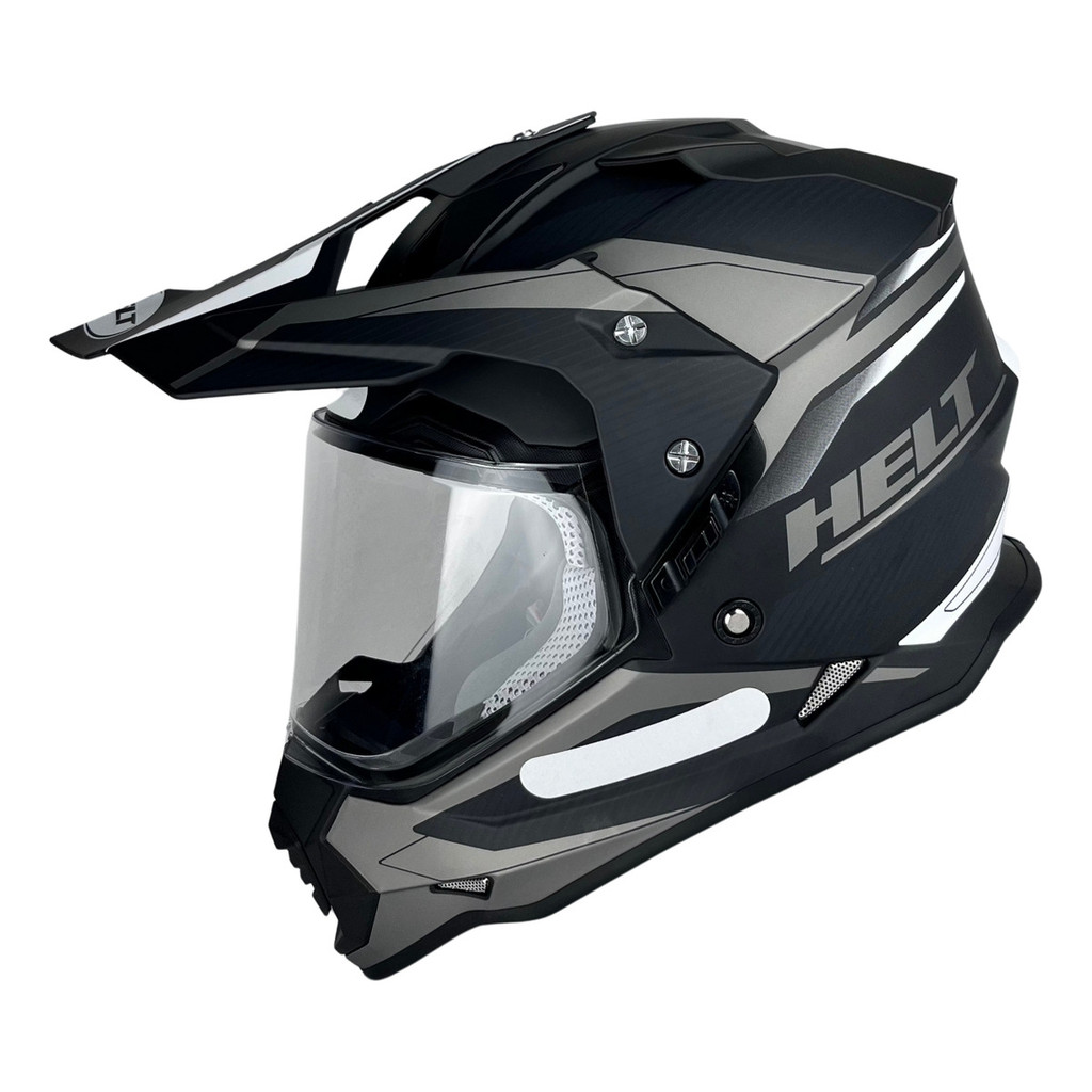 Capacete Para Moto Helt Cross Vision Glass Titanium Óculos Interno