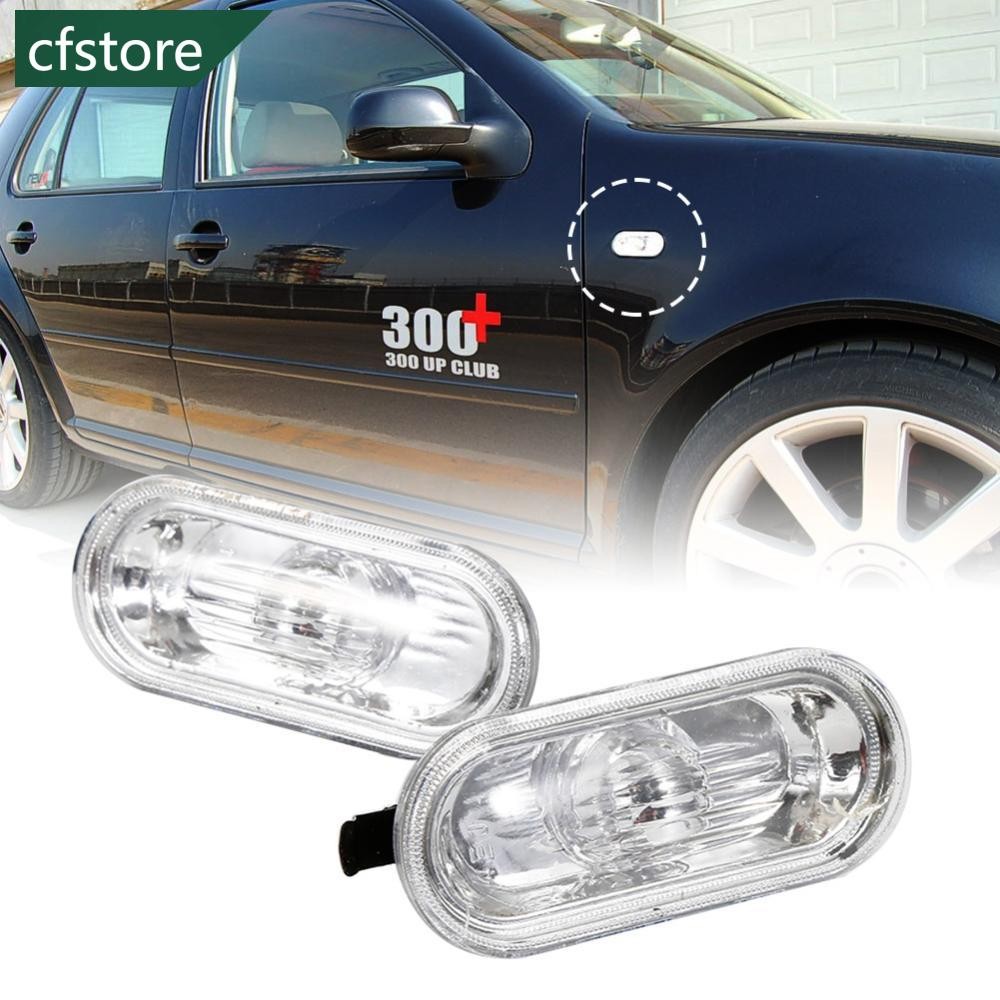 CFSTORE 2 Pçs Luzes De Marcação Laterais Do Carro Sinal Volta Lâmpada Advertência Compatível Para Volkswagen Golf 4 Mk4 