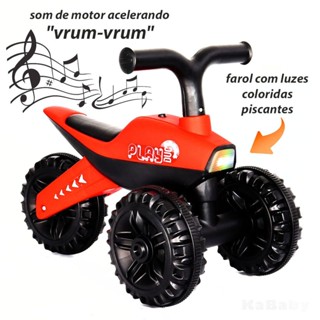 Moto De Equilíbrio Triciclo Infantil Luz Som 3 Rodas Kababy em Oferta na Shopee