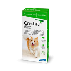 ANTIPULGAS CREDELI 450 MG CAES 11 A 22 KG 1 COMPRIMIDO
