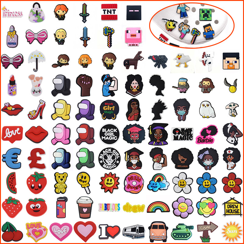 Decoração De Sapato Para Alfinetes De Tamanco Jogo Moda Botão DIY em Oferta na Shopee