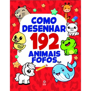 Como Desenhar 192 Animais Fofos em Oferta na Shopee