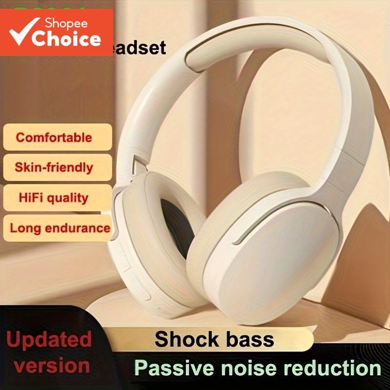 P2961 Fones De Ouvido Bluetooth Sem Fio Hi-Fi Estéreo Esportivo HD Microfone Reprodução TF/AUX