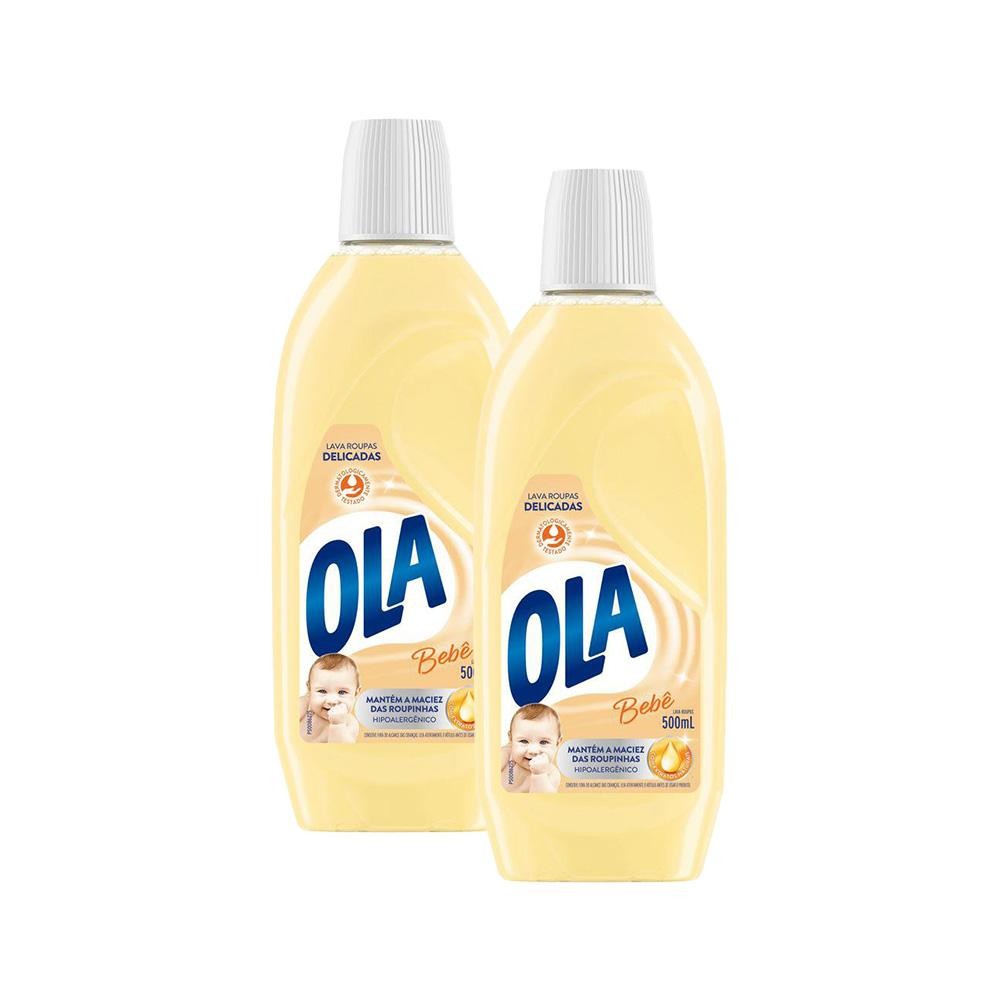 Kit com 2 Lava Roupas Ola Bebê 1L Cada - Home & Living