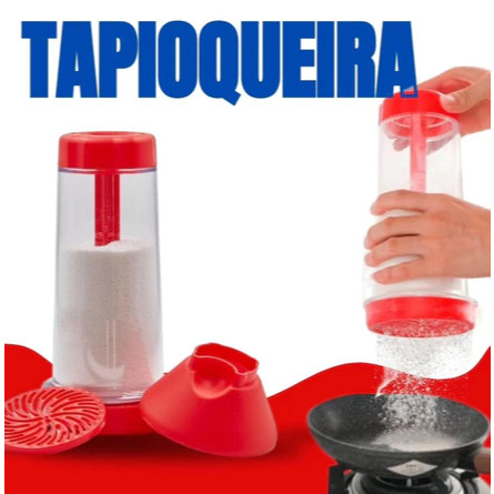 Tapioqueira Peneira Polvilhador - Armazena Tapioca Beiju Tapioca Farinha Cozinha Utensilio PRONTA ENTREGA