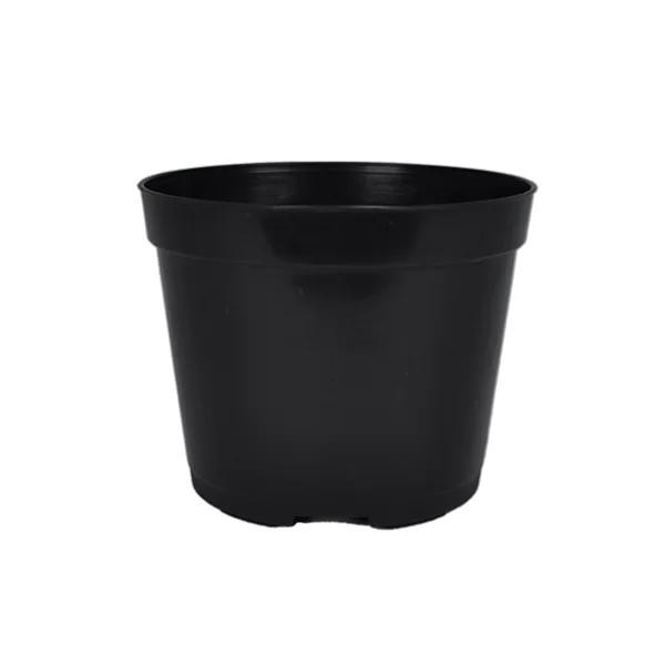 Conjunto Com Ate 50 Vasos Pote 11 - Preto, Plástico Rígido e Resistente, Ideal para Mudas e Plantas