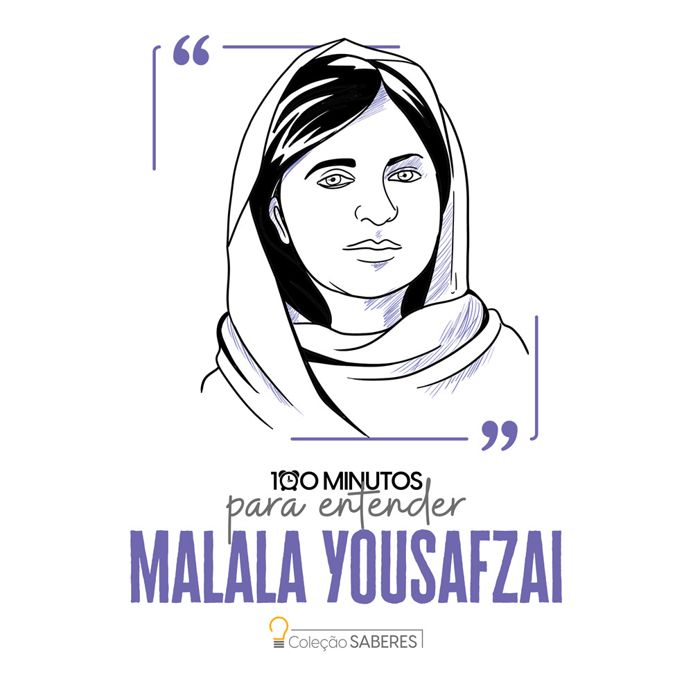 Capa do livro Livro - 100 minutos para entender Malala Yousafzai - por Astral Cultural - Editora Astral Cultural