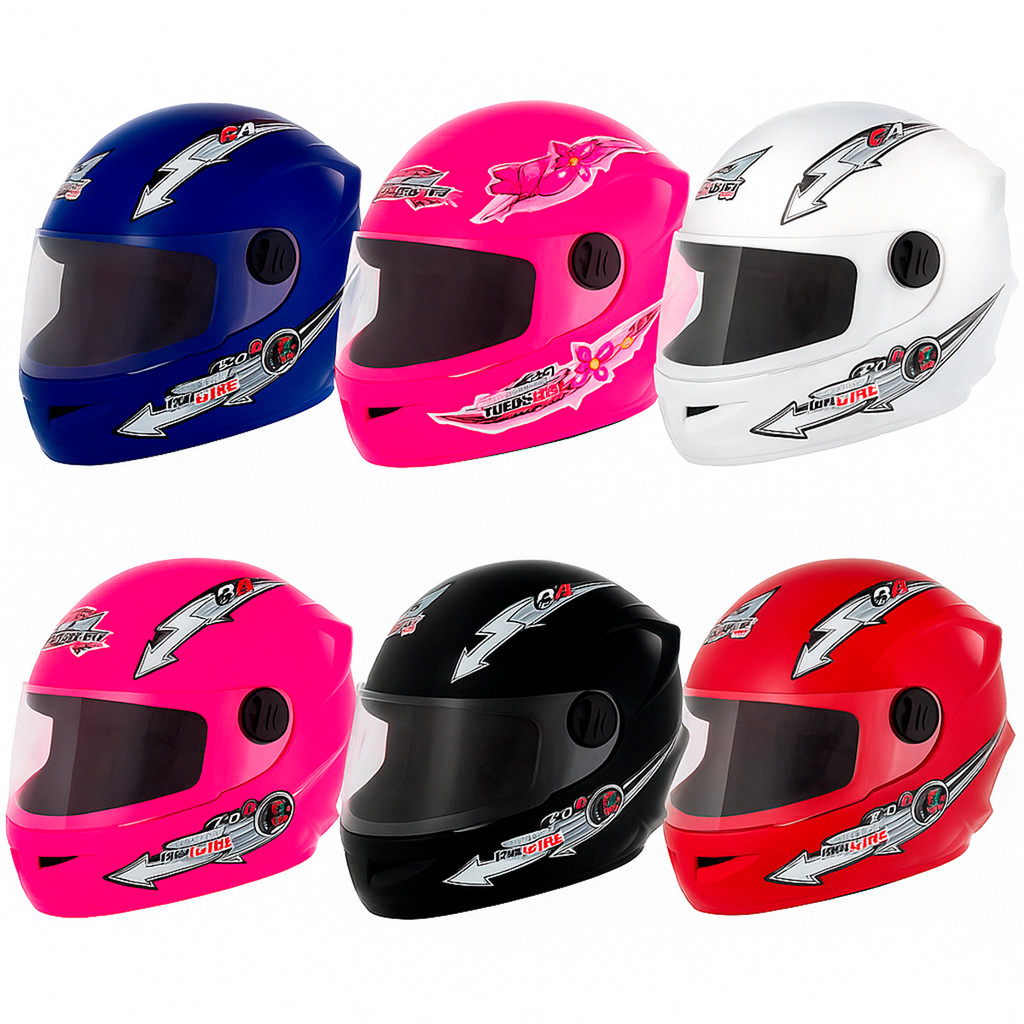Capacete Infantil Moto Liberty Four Kids For Girls Tam 54 Várias Cores Original