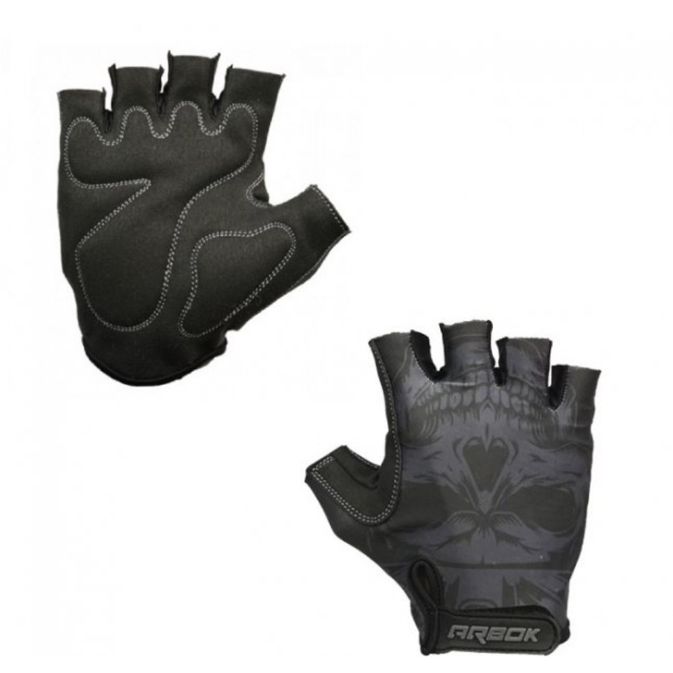 Luva para Ciclismo Dedo Curto Arbok Dark Preto em Oferta na Shopee