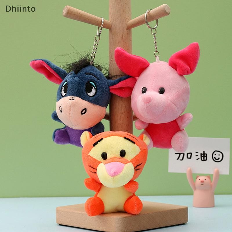 [Dhiint] 1 Peça Brinquedos De Pelúcia Urso Pooh Tigre Leitão Eeyore Chaveiro Mochila De Estudante Chaves De Carro Decora