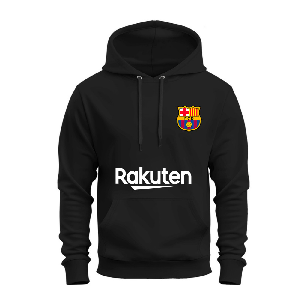 BLUSA DE FRIO MOLETOM GANGURU BARCELONA RAKUTEN FORRADO INVERNO COM CAPUZ PROTETOR ENVIO IMEDIATO