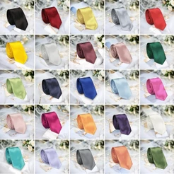 G501 ATACADO Kit 15 / Kit 10 / Kit 5 - Gravata LISA BRILHANTE ,casamento, qualidade, selecione a cor na hora da compra