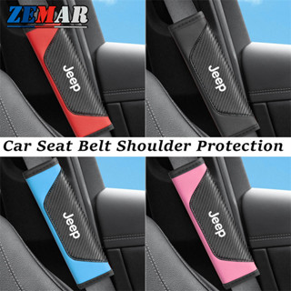 Jeep Cinto De Segurança Para Assento De Carro Ombro Padrão De Fibra De Carbono Almofada De Protetores Renegade Compass W em Oferta na Shopee