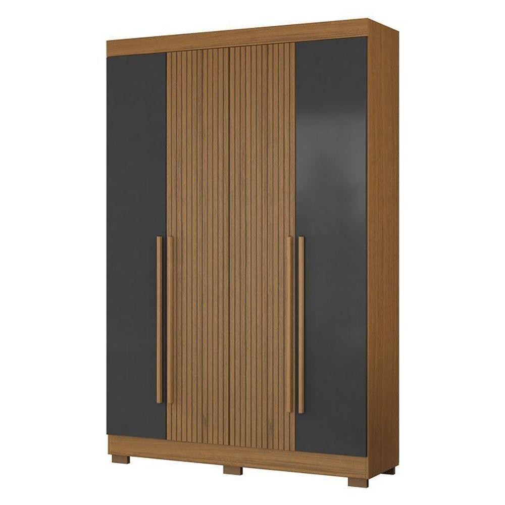 Guarda Roupa Solteiro 2030240 Atacama Grafite Aramóveis em Oferta na Shopee