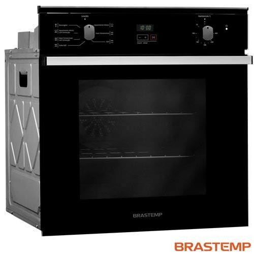 Detalhes do Forno de Embutir Elétrico Brastemp 84 Litros Preto com Convecção e Timer Touch - BOC84AE