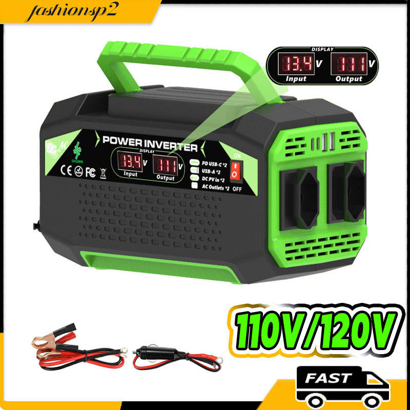 12V A AC 220V/110V Inversor De Voltaje Cargador Auto Turbo 12v