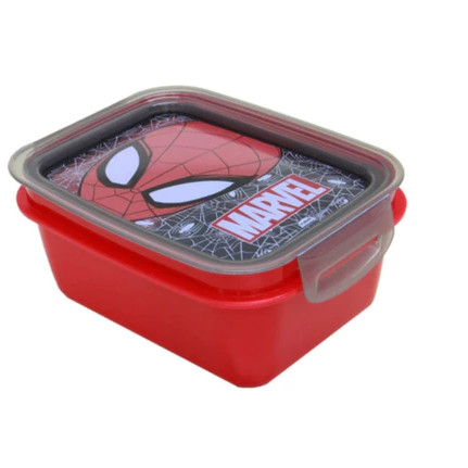 Pote Marmita Plasútil Homem Aranha com Compartimento e Trava 830ML plasutil disney