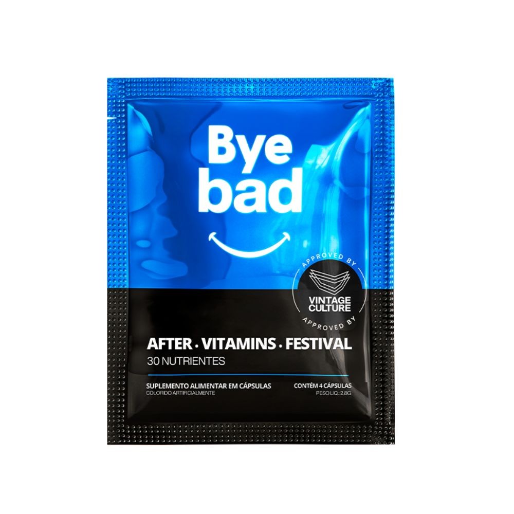 Suplemento Alimentar Bye Bad Pós Festa Recovery Pack 4 Cápsulas - Food & Beverages