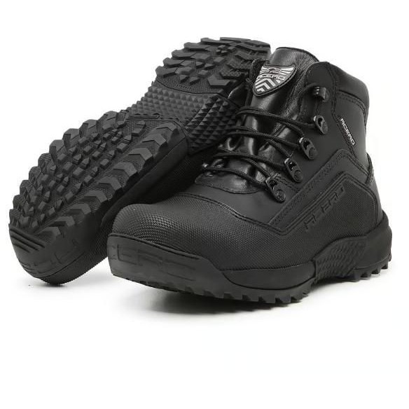 Bota Acero Titan Coturno Tático Militar Trilha Motociclismo Proteção Couro Preto