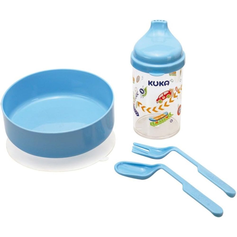 Kit Kuka Refeição cor Azul - Mom & Baby
