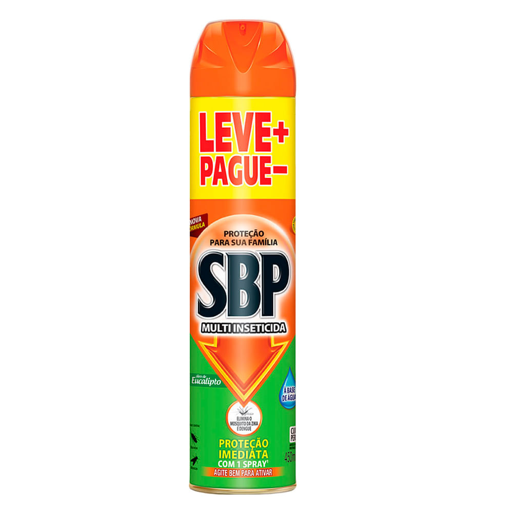 Multi Inseticida SBP Óleo de Eucalipto Aerosol 450ml Leve Mais Pegue Menos - Beauty