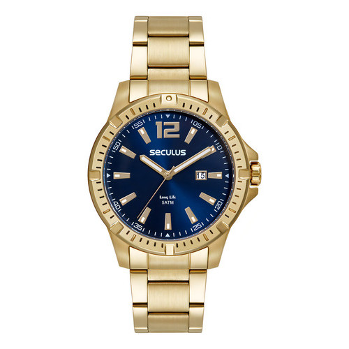 Relógio Seculus Masculino Long Life 44208GPSVDA3