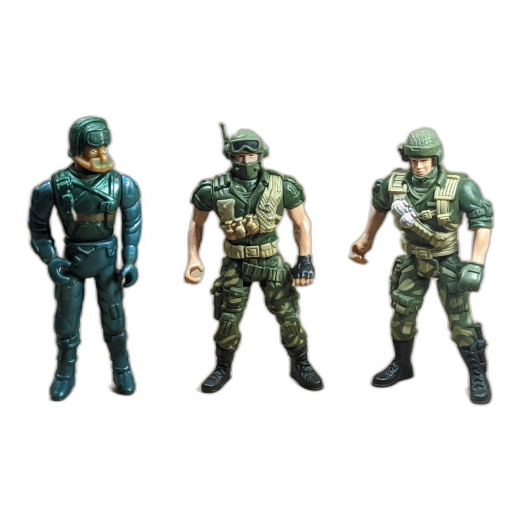 bonecos militares chap mei e boneco sos