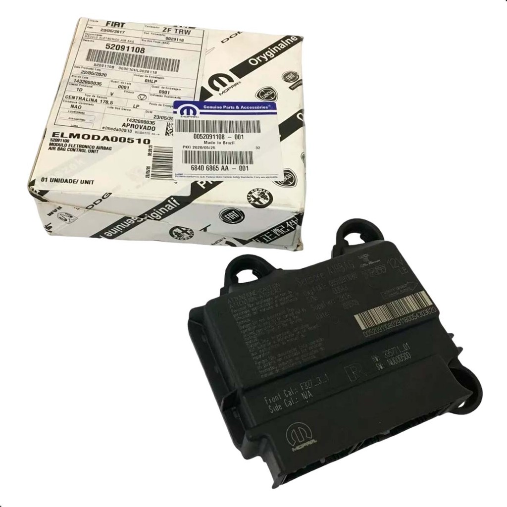 Módulo Central Airbag Fiat Novo Uno 2016-2021 SKU 52091108