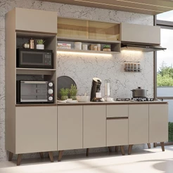 Armário de Cozinha Completa 260 cm Nice Madesa 01