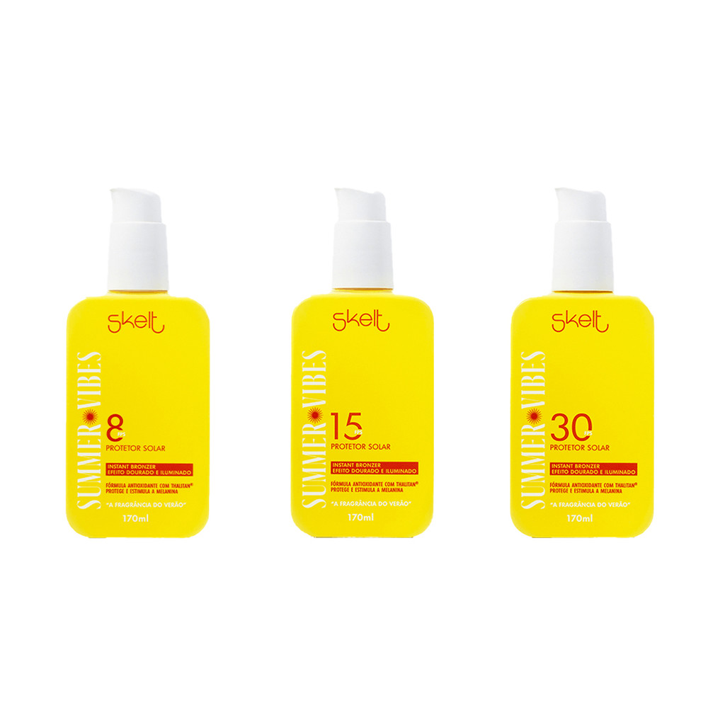 Protetor Solar Skelt Bronzeador Summer Vibes 170ml