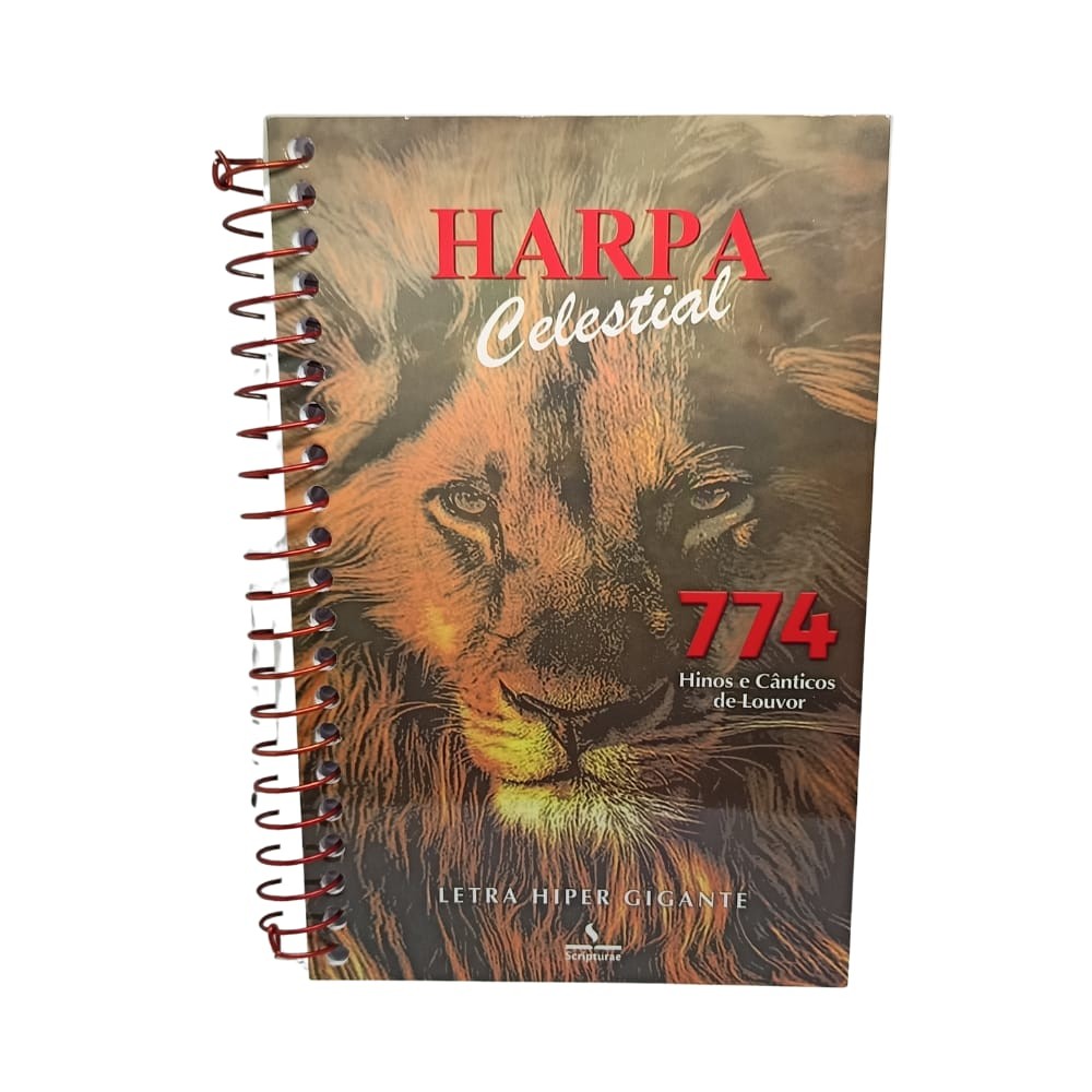 HARPA CELESTIAL | LETRA HIPERGIGANTE | CAPA ESPIRAL LEÃO em Oferta na Shopee