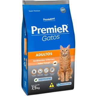 Ração Seca Premier Gatos Ambientes Internos Frango Para Gatos Adultos em Oferta na Shopee