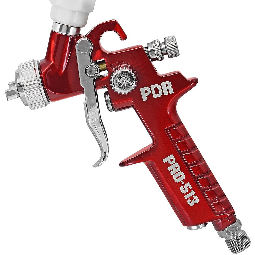 Mini Pistola de Pintura Ar Direto Bico 0,8mm Caneca de 250ml PDR PRO-513 — imagem 2 de 2