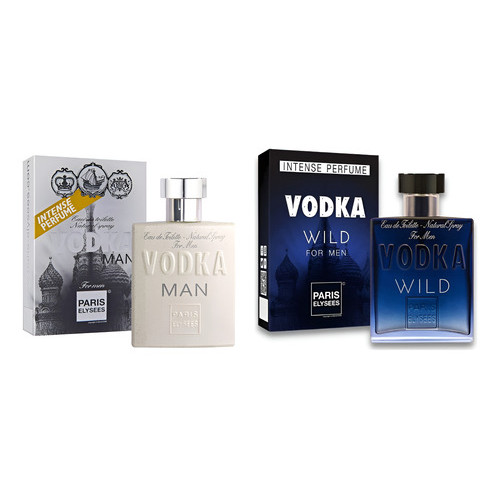 Kit Perfume 1 Vodka Man 100ml + 1 Vodka Wild 100ml
