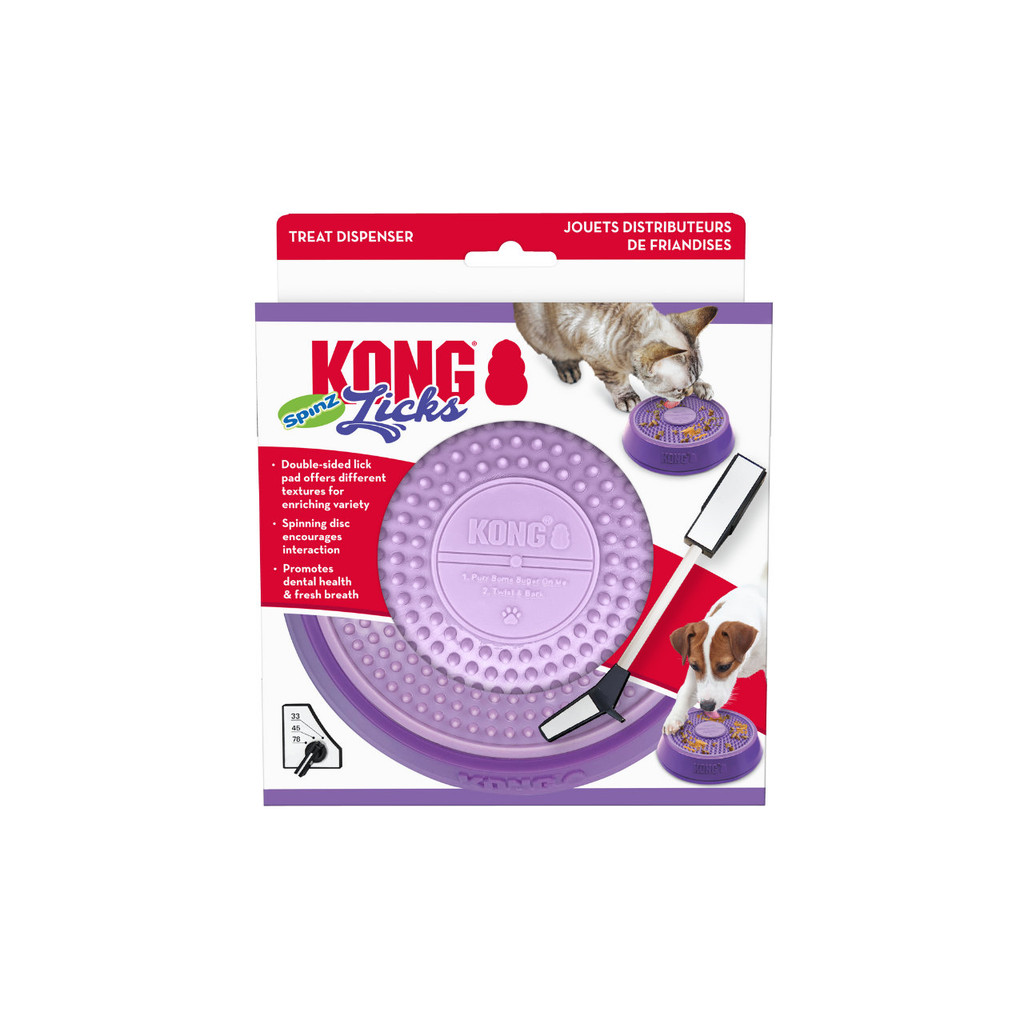 Brinquedo Recheável KONG Licks Sinz | Dispenser de Petiscos para Cães