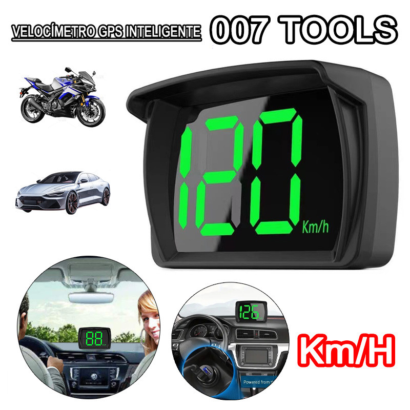 Display Head Up Digital Car Hud Velocímetro Led Velocímetro GPS Universal