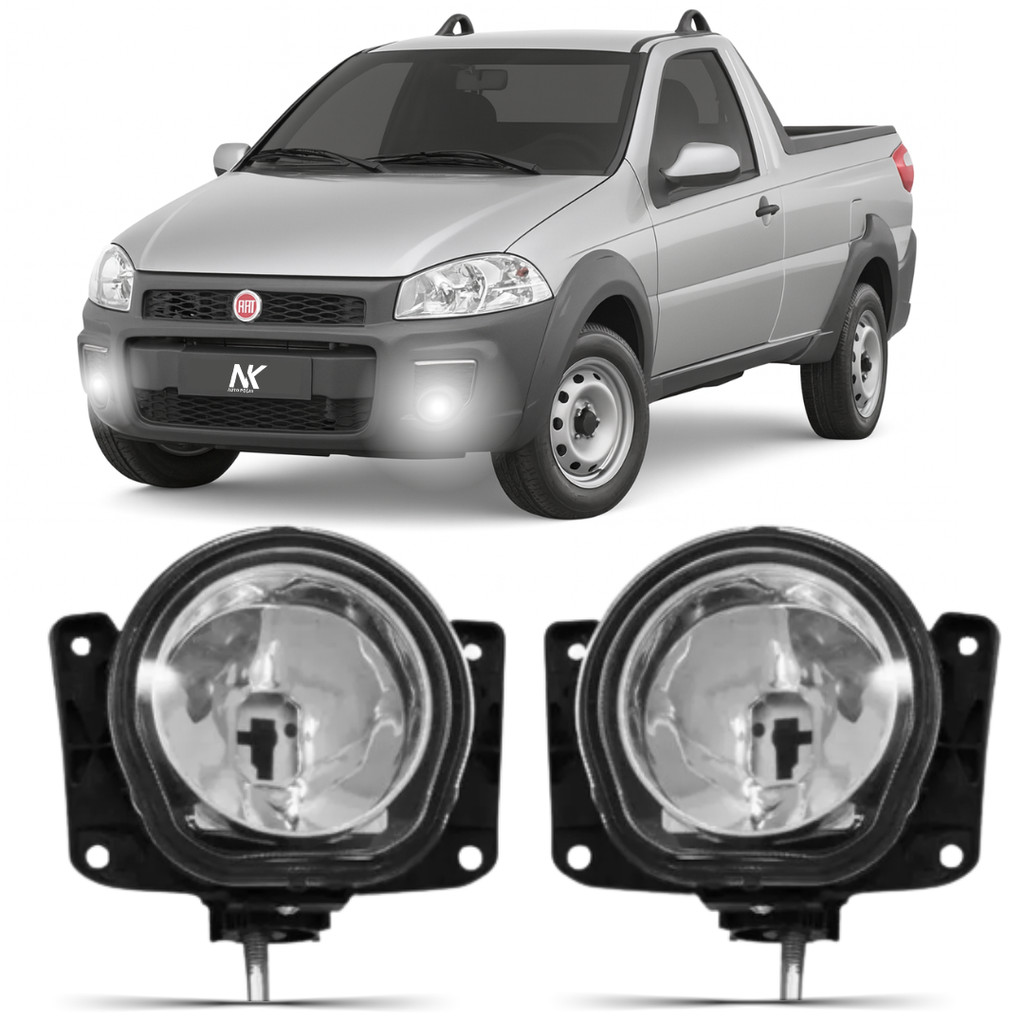 Par / Un Farol Milha Fiat Strada 2009 2010 2011 á 2017 Working