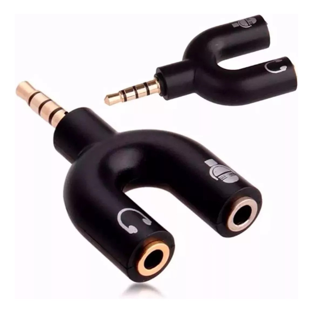 Adaptador Splitter Headset Fone Microfone P2 X P3 Áudio em Oferta na Shopee