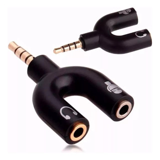 Adaptador Splitter Headset Fone Microfone P2 X P3 Áudio