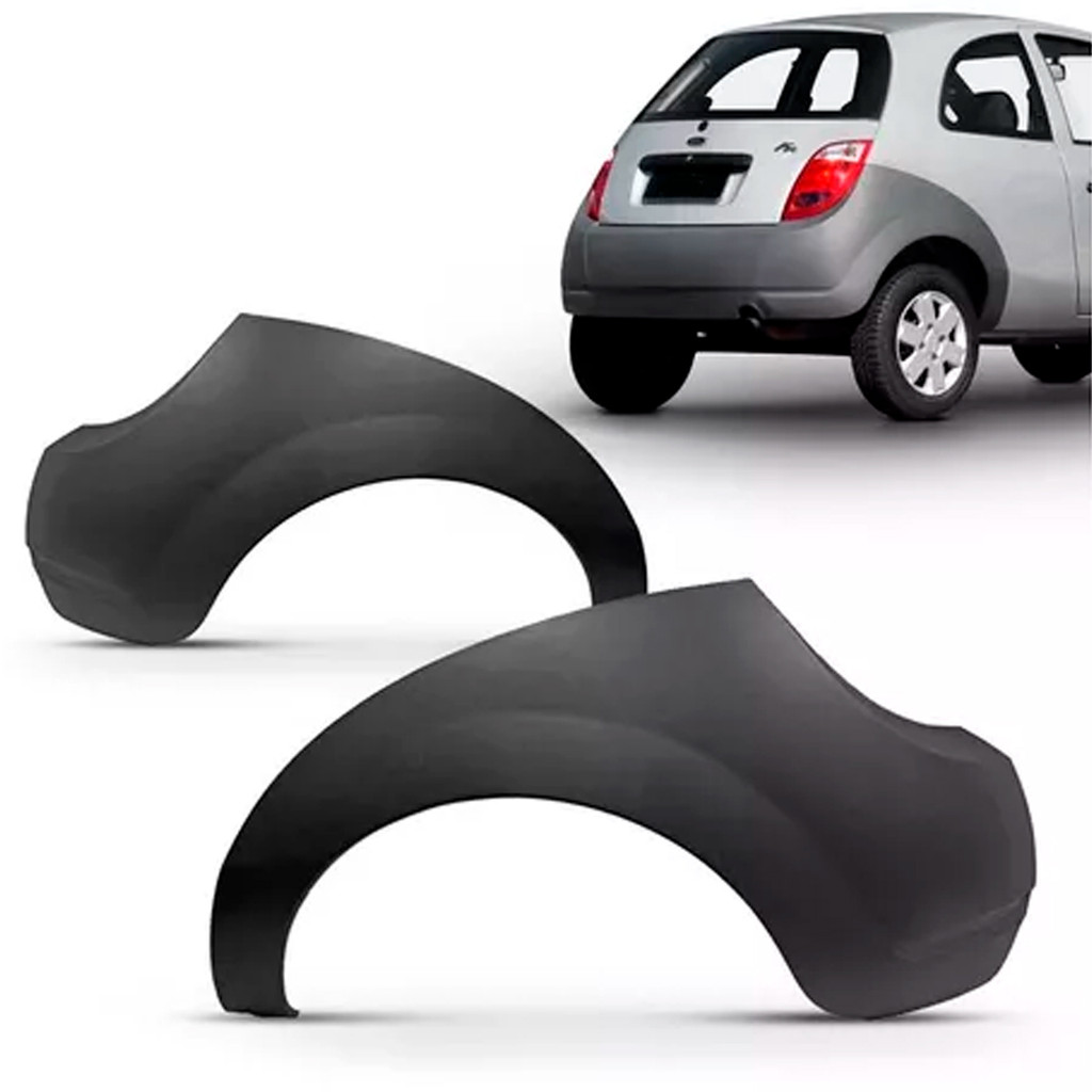 Ponteira Polaina Parachoque Traseiro Ka 2003 2004 2005 2006 2007 Preto Texturizado em Oferta na Shopee