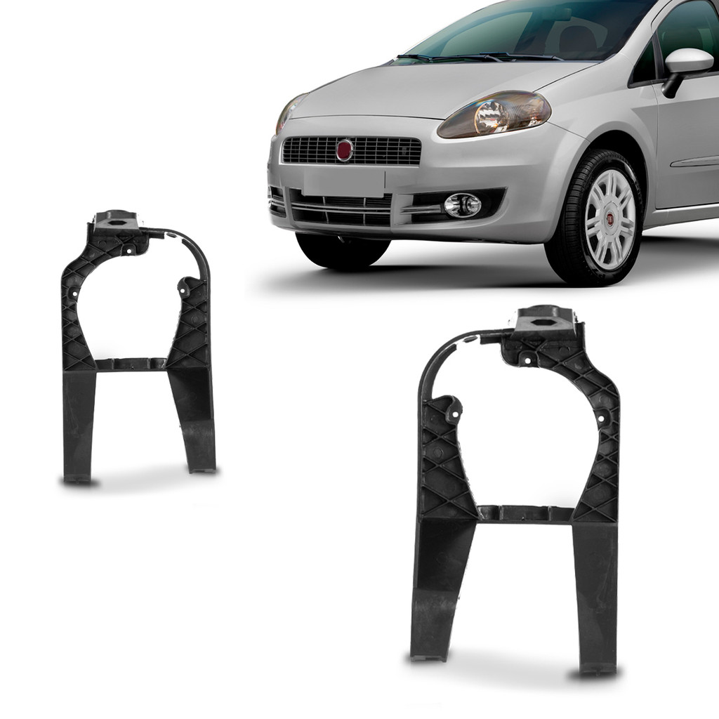 Par Suporte Farol Milha Punto 2008 2009 2010 2011 em Oferta na Shopee