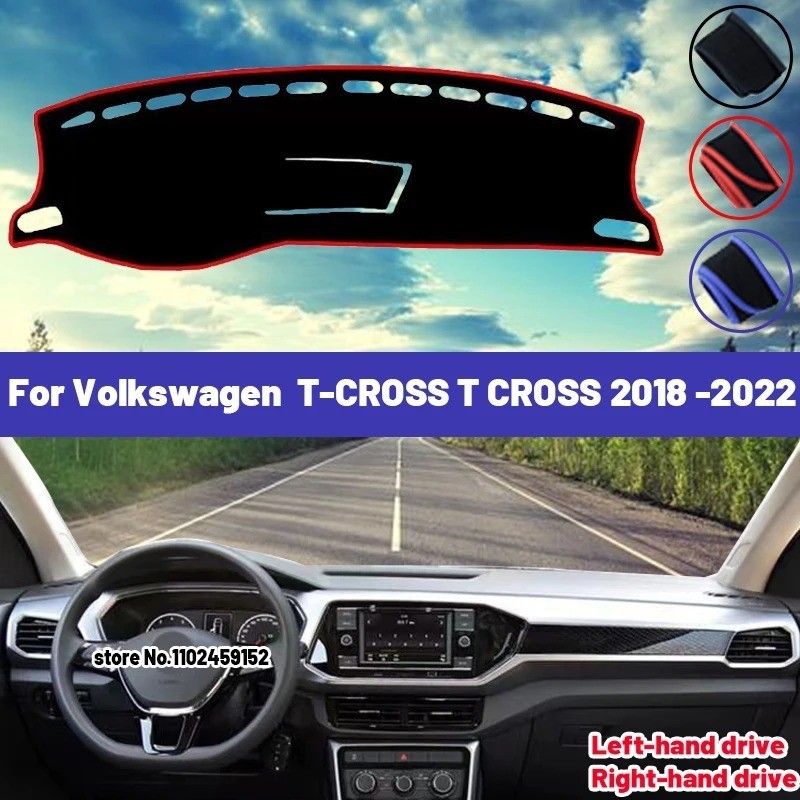 Alta Qualidade Para Volkswagen VW T-CROSS 2018 2019 2020 2021 2022 Capa Do Painel Carro Tapete Sombra De Sol Evitar Luz 