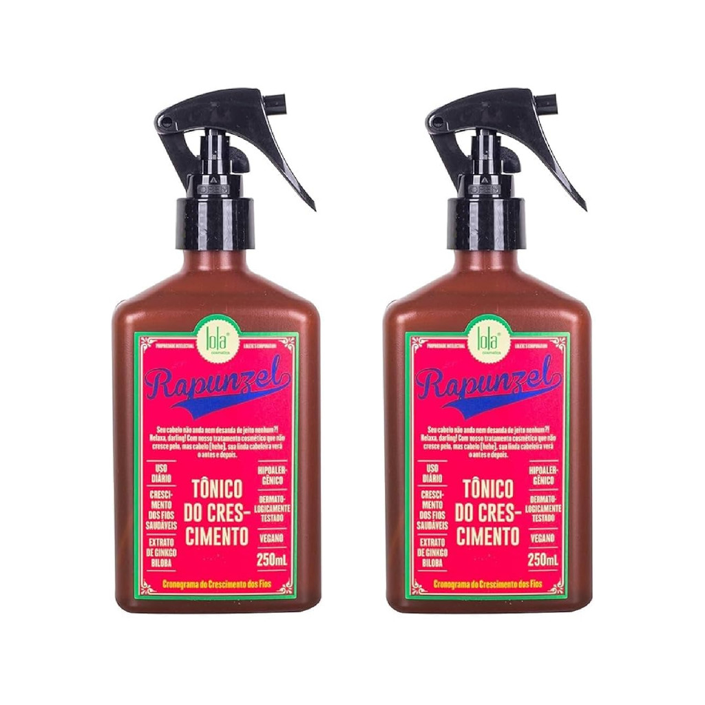 Kit 2 Unidades Tônico de Crescimento Capilar Lola Rapunzel - 250ml